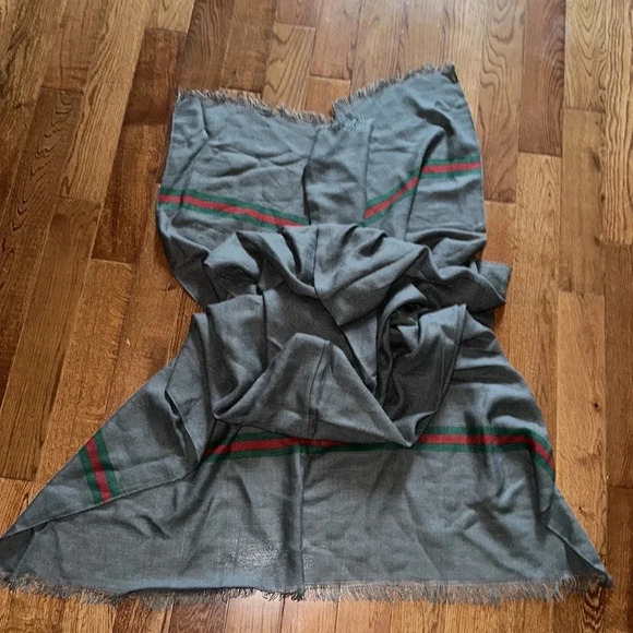 Fashion unisex grey red green oversized blanket scarf - Picture 16 of 16